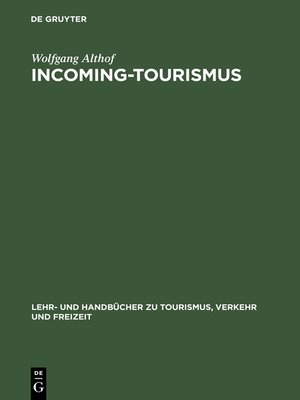 cover image of Incoming-Tourismus